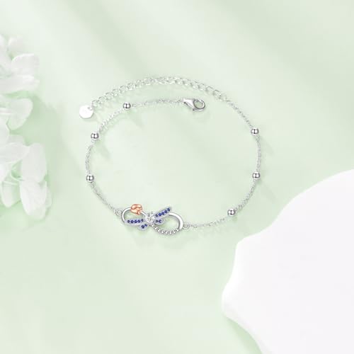 Dragonfly Bracelet 925 Sterling Silver Infinity Dragonfly Bracelet Jewelry Gifts for Women2