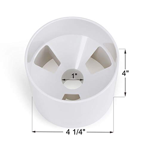 Kingtop Golf Hole Cups For Practice Putting Green, Putting Cup, Outdoor | Indoor, Fit Usga | Pga Regulations, Ivory White, 4" Depth, 2-Pack #TOP3