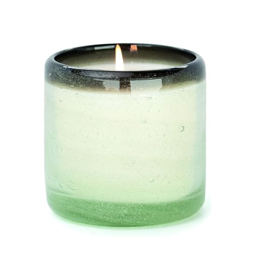 Paddywax La Playa, Vanilla Rosa Scented Candle in Reusable Hand-Blown Bubble Glass, Soy Wax Candle with Approx. 40 Hour Burn Time, Decorative Gift Candle for Home, Vanilla Rosa, 9 oz