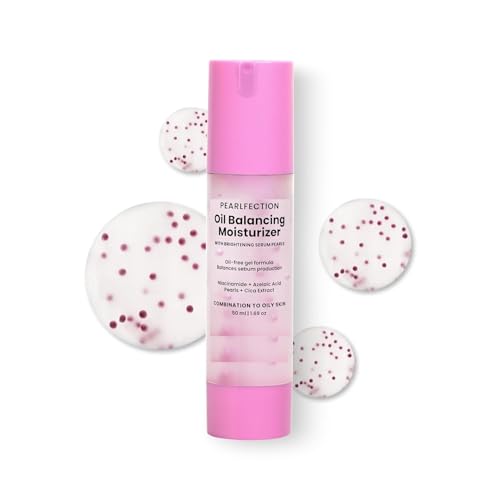 Image of Oil-Balancing Gel Moisturizer with Niacinamide, Azelaic Acid Pearls & Cica, 8hr Shine-Free Hydration, Lightweight, Sebum Control, For Oily & Acne-Prone Skin, 50 ml | For Men & Women