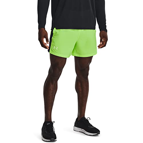 Short de running Under Armour Launch 5" vert pour homme XL