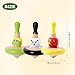 WODI 3PCS Wooden Spinning Tops - Adorable Animal Gyroscope Toys for Toddlers, Safe & Fun Montessori Educational Gift, Fidget Spinner for Kids/Toddlers (#2)
