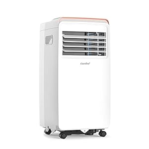 COMFEE’ Aire acondicionado portátil 9000 BTU/h, ámbar 10 C, 2,6 kW, 25 ㎡/68 m³, 3 en 1, climatizador portátil, ventilador, refrigeración, deshumidificación, temporizador 24h, modo de sueño, función
