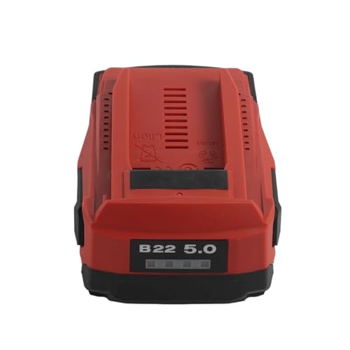 Batterie lithium-ion haute capacité B22 22 V 5 Ah, compatible avec Hilti 18 V, 21,6 V et 22 V. les...