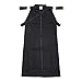 Unisex Japanese Hakama Pants Traditional Kimono Sportswear Hakama Aikido Kendo Uniform Martial Arts Samurai Costume (Height-175cm, Hakama Black)