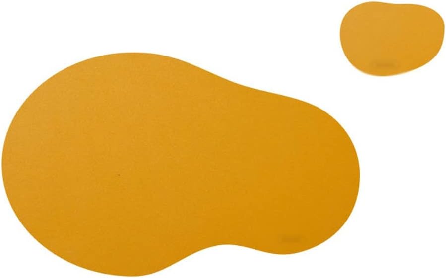 4 Pcs Irregular Shape Placemat Coasters Cookware Leather Place Mats Heat Insulation Dinner Table Kitchen(D)