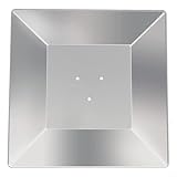 Momfin Quadratischer Aluminium-Reflektorschutz für Pyramiden-Terrassenheizungen, Aluminium-Wärmeverteiler, obere Abdeckung, silberfarbenes Ersatzteil für Gartenerwärmung im Freien (11 cm)