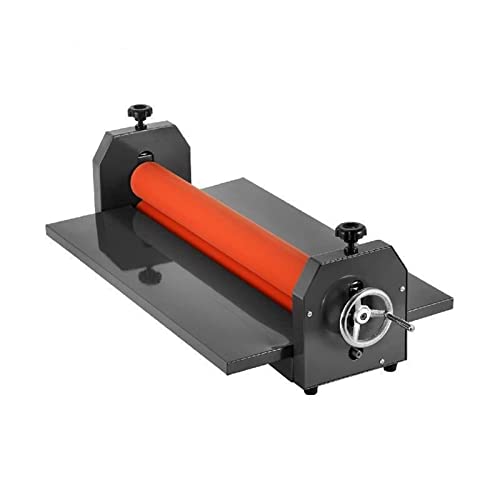 CUDTAPI Máquina laminadora de Rollo en frío Manual, plastificador de Documentos, se Adapta a póster, Pintura, Cubierta de Libro de Fotos, Papel A3 A4