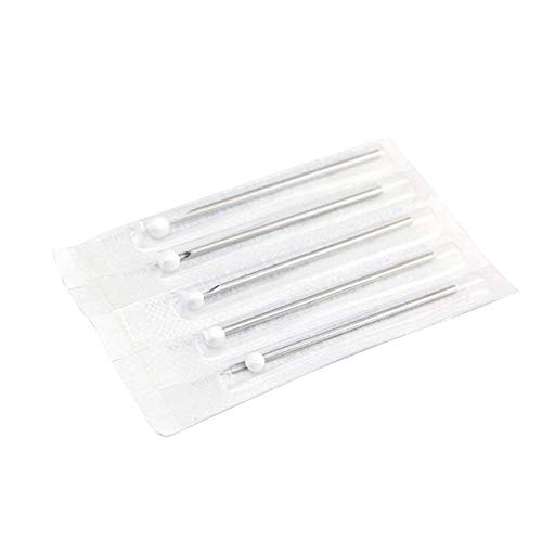 mxdmai 5pcs profesional piercing Agujas práctica calibre 16 agujas esterilizadas tatuaje de cuerpo del oído del ombligo piercing en el pezón