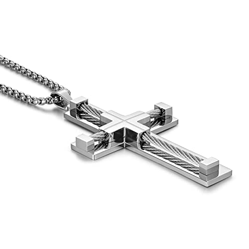 Pendentif Jésus Christ pour homme avec sa boîte cadeau Ziallaly