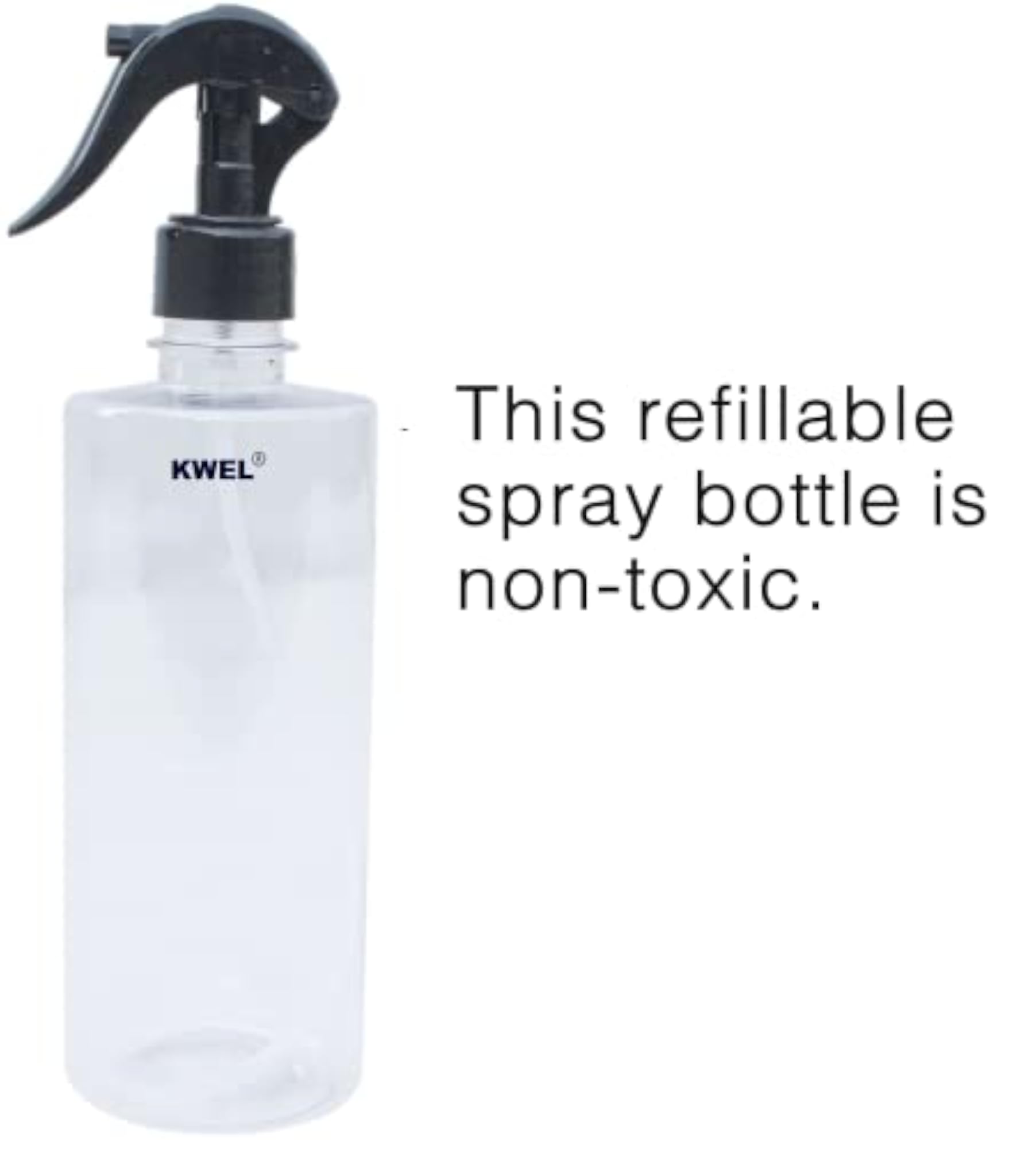 Empty Transparent Trigger Spray Bottle, Multipurpose Mist Spray