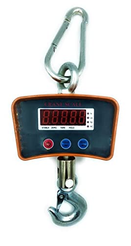 TEMPO DI SALDI Professionelle industrielle digitale Waage mit Dynamometerhaken bis 1000 kg