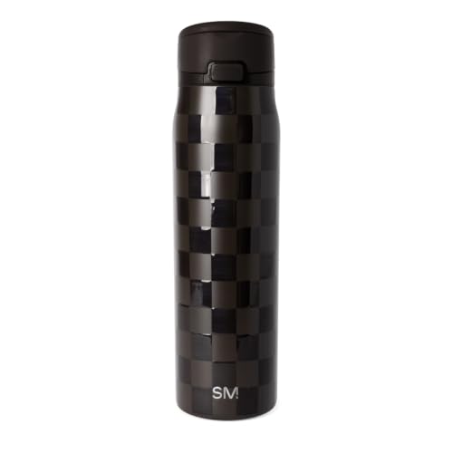 Image of Simple Modern Water Bottle with Straw & Handle | 30oz | Checkered