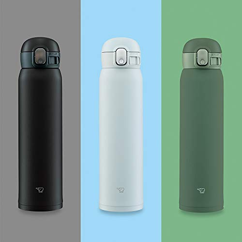 Image of Zojirushi SM-WA60 One-Touch Stainless Steel Mug | Seamless | (600ml, Black)
