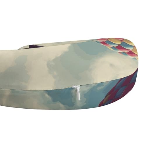 Almohada en U espuma viscoelástica tamaño único miniatura 4