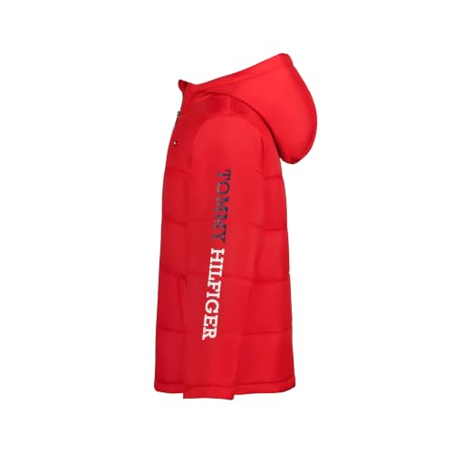 Image of Tommy Hilfiger Boys' Heavyweight Hooded Polar Fleece Lined Puffer Jacket