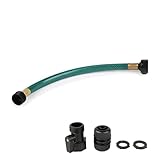 Garden Hose Leakproof for Gardener: 1/2” PVC Water Hoses with GHT Fittings - 1 FT No Kink and Flexible for Outdoor