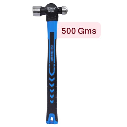 Image of DeNeers DN 4033, 448 grams Ball pein hammer Fiberglass, used for driving nails and various other applications. Used in Carpentry, Plumbing, Household, professional & DIY