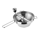 OUNONA Manueller Edelstahl Food Maker Gemüse Babynahrungs pürierer Jam Making Tools Einfache Reinigung Federbelasteter Hebel Robustes Küchenwerkzeug für Obst und Gemüse