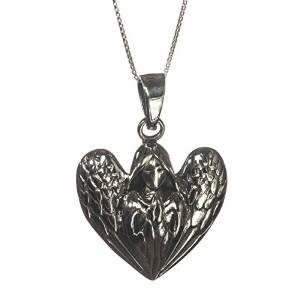 Angel Collier avec pendentif en argent Sterling 925 avec chaîne en argent 45 cm-livré en velours Noir ''Lisa Parker Sac cadeau Cover