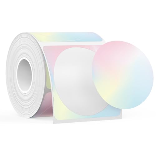 SUPVAN T50M Laminated Label Tape 2-in Black on Gradient M