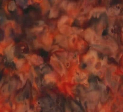 Cotton Batik Flame Orange Mottled Hand-Dyed Mottles Bali Batiks Cotton Fabric by The Yard (D172.18)