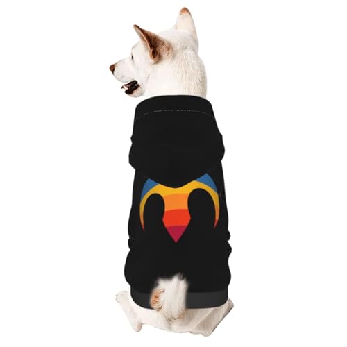 Zodiac Sign Aries Symbol Dog Sweater Winter Pet Dog Hoodie Sweatshirts Warm Soft Dog Clothes Large