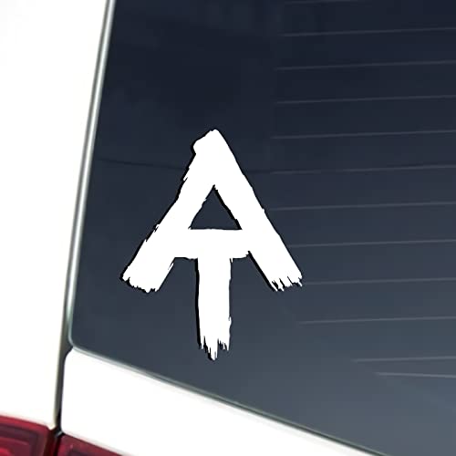Appalachian Trail Sign Blaze Vinyl Decal Sticker Custom Truck Bumper Window Laptop Car Notebook Mug Tumbler Gift Helmet Sasquatch (White)