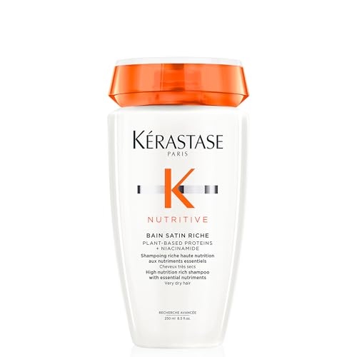 Kérastase Nutritive Bain Satin Riche Shampoo Nutritivo para Cabelos Finos e Médios, Secos ...