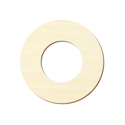 Sperrholz Zuschnitte - Loch-Ring-Scheiben Holzscheiben - 1-40cm, Außendurchmesser:18cm Außendurchmesser, Innendurchmesser:12cm Innendurchmesser