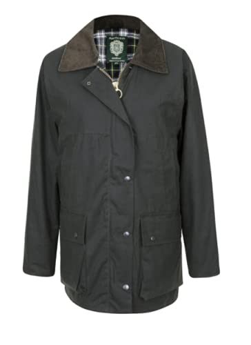 Veste cirée traditionnelle femme légère verte pour vos balades nature en mi-saison