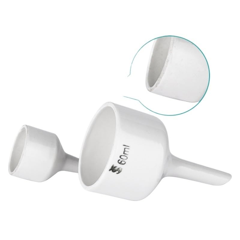 Embudo Büchner de Porcelana 40-300mm, Embudo de Filtración Cerámico para Filtración al Vacío/Succión en Laboratorio, Química, Separación Sólido-Líquido(300mm)