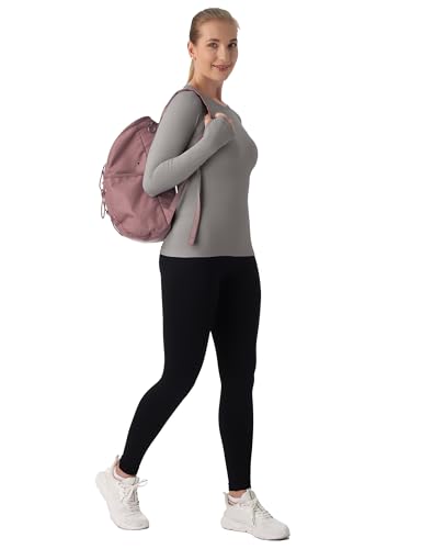 Image of MathCat Seamless Workout Shirts for Women Long Sleeve Yoga Tops Sports Running Shirt Breathable Athletic Top Slim Fit XS-XL