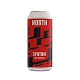 North Brewing Co Sputnik Hazy Pale Ale 12 x 440ml Cans | 5.0% ABV | Crisp, Hazy Pale Ale with Assertive Piney Bitterness & Refreshing Finish | Vegan | Brewed in the UK