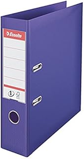 Esselte No. 1 Power Lever Arch File A4 75 mm - Light Grey, Pack of 10