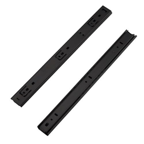MOCNT 1 Paar 400mm Schubladenführungen 27mm Nut Schubladenschienen