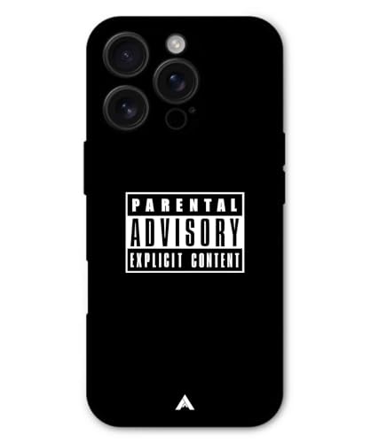 Image of Premium Explicit Case for iPhone 16 Pro Soft-Touch Metal TPU Back Cover, Shockproof, Designer, Aesthetic Mobile Phone Case (Glossy Finish)
