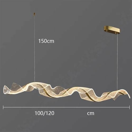 Lustre LED pour salle à manger - Suspension moderne dimmable avec télécommande - 6