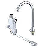 Fußhahn Einfacher kalter Kupferkörper, Wasserhahn aus harmlosem Zinklegierungsmaterial, um Qualität und Zuverlässigkeit zu gewährleisten.