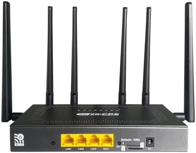 Amazon.com: Wiflyer 4G LTE CPE WiFi6 Cat4 Router, AX3000 Dual-Band Dual ...