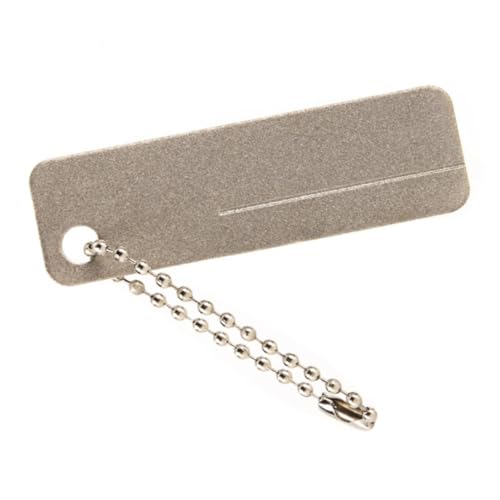 COLLBATH Pierre à Aiguiser Diamant Mini Portable avec Porte-clés Solide pour Affûtage Rapide de Couteaux et Hameçons Pratique pour Camping