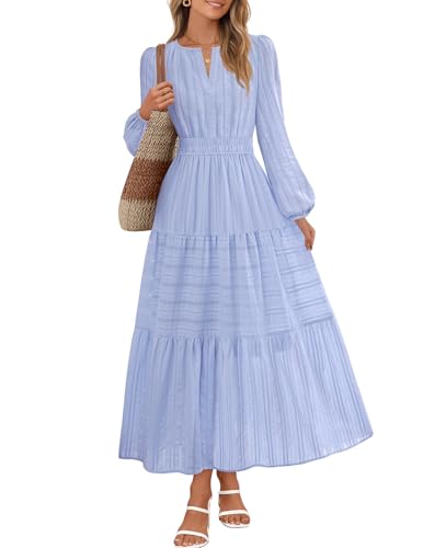 MEROKEETY Fall Dresses for Women 2025 Winter Long Sleeve Casual