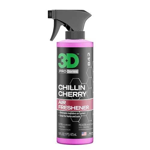 Image of 3D Chillin Cherry Car Air Freshener - 16oz Spray - Natural Cherry Scent from Real Fruit - Water-Based, Non-Toxic, Safe for Pets & People - Long-Lasting Deodorizer