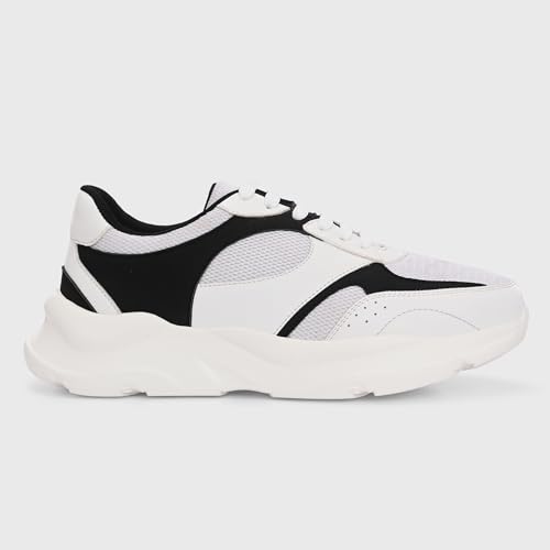 Image of Centrino Women Chunky Sneaker | Cushioned Insole for Comfort | Stylish Lace-Up Design | Perfect for Casual Shoe for Girls (A6855)