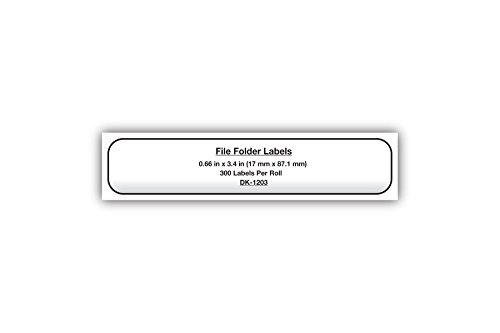 Image of Brother DK-1203 File Folder Label Roll (Pack of 2)