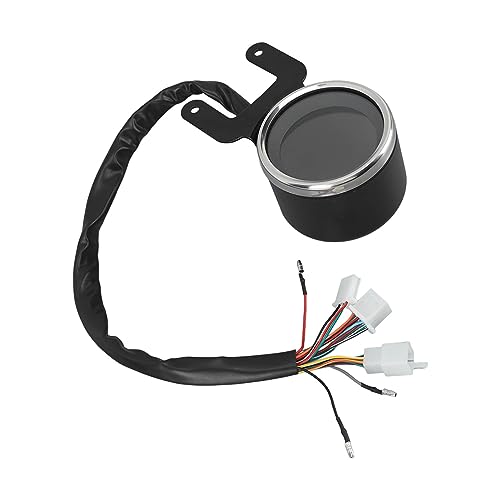 Velocímetro para motocicleta y tacómetro LCD impermeable multifuncional ABS 3