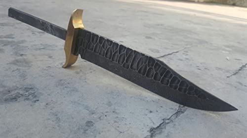 Unique Blades WK786170017 Damascus Steel Full Tang/Flint Knapped Finish/Blank Blade For Knife Making thumb #1