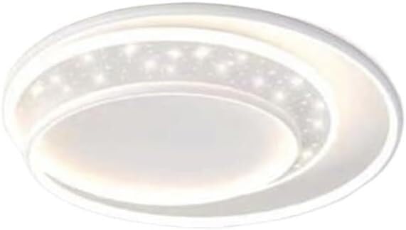 Plafón LED, plafón redondo de silicona de alta transmisión luminosa, diseño creativo, moderno y simple, ideal para dormitorio o sala de estar, tres colores, regulable (Gold)