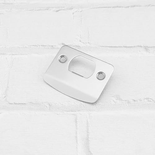 Placa de acero inoxidable de seguridad para herrajes de puertas de mortaja, set de 5 6