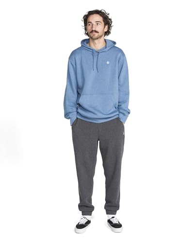 Image of Volcom Men's Foreman Pullover Hoodie - Soft Cotton Fleece Sweatshirt With Kangaroo Pocket